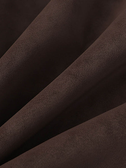 Suede Zip-Up Bomber Jacket for Men and Women - Stylish, High-Quality, Trendy Design with Decorative Studs 