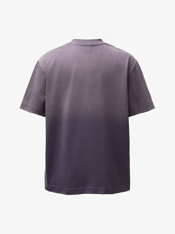 Distressed Appliqué Mud-Wash T-Shirt 