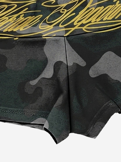 Y2K Camo Graffiti Tank Set 
