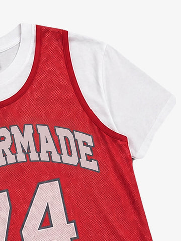 Layered Paneled Basketball Jersey