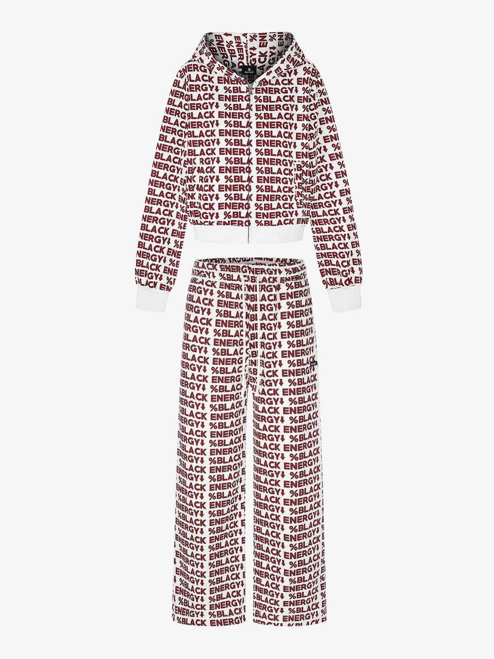All-Over Letter Graphic Two-Piece Set
