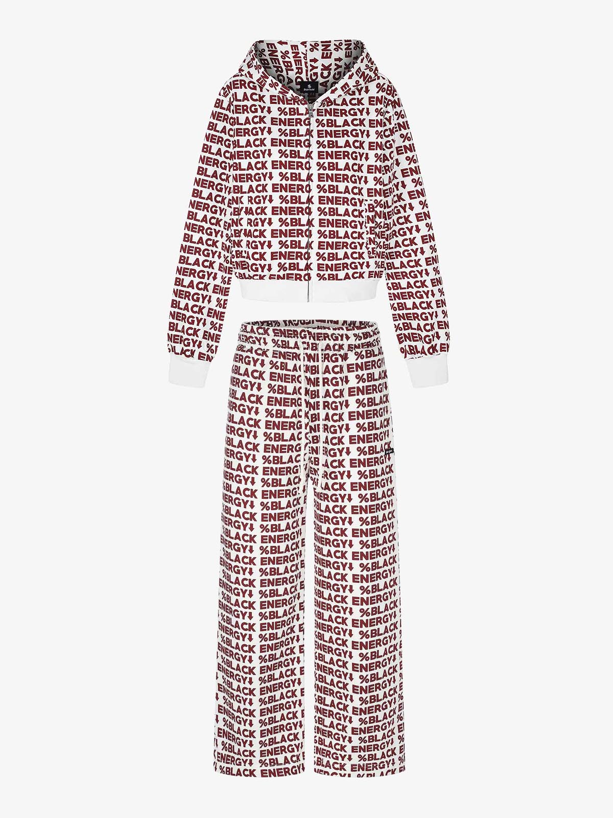 All-Over Letter Graphic Two-Piece Set
