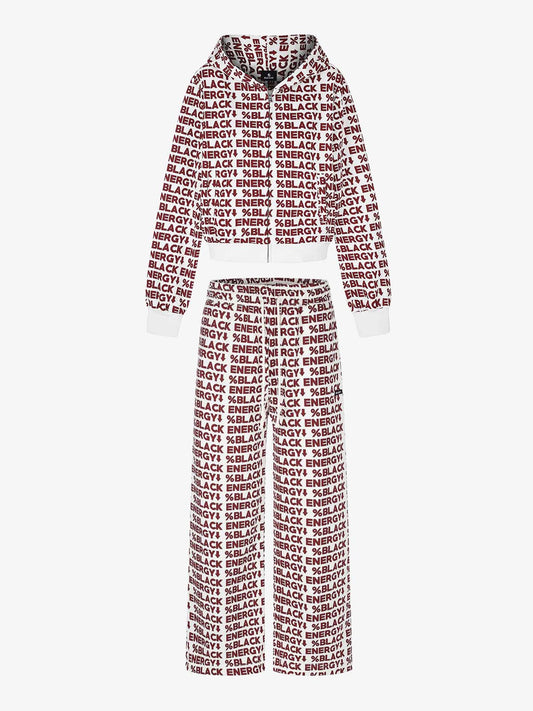 All-Over Letter Graphic Two-Piece Set