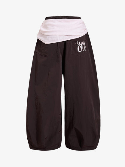 Strapped Detachable Curved Pants