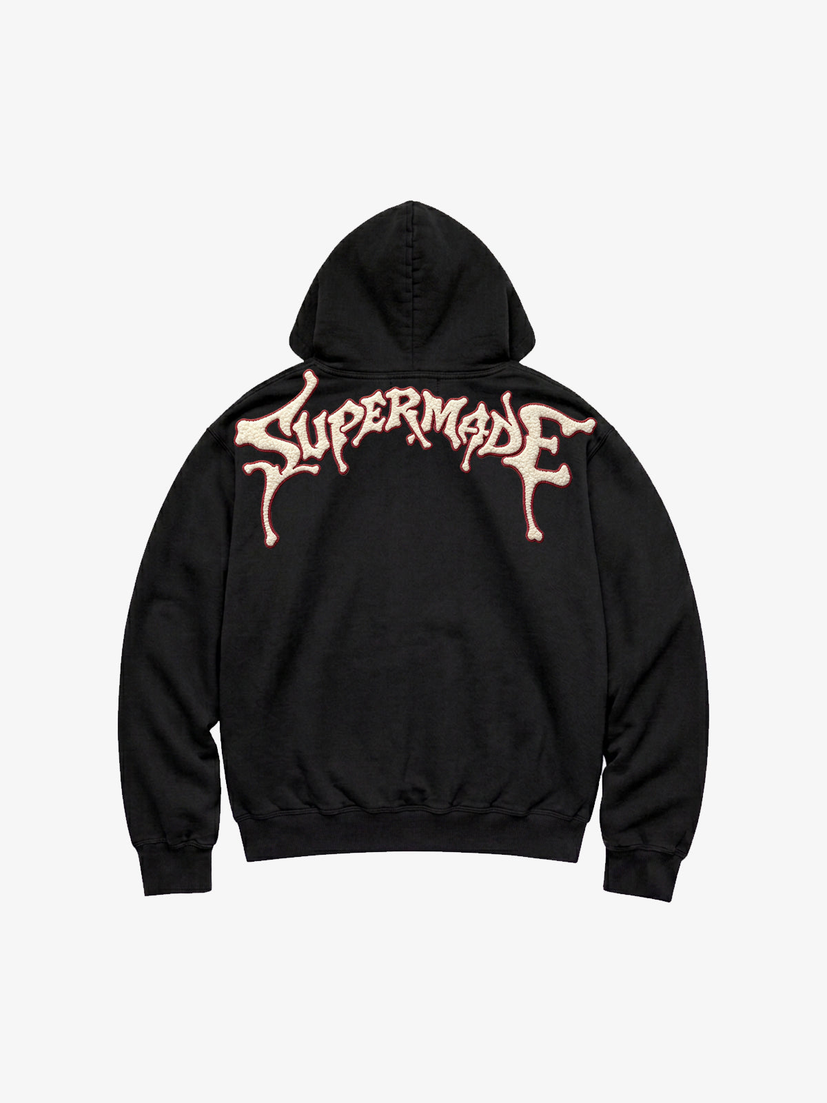 Skeleton Terry Embroidered Zip Hoodie & Wide-Leg Sweatpants Set