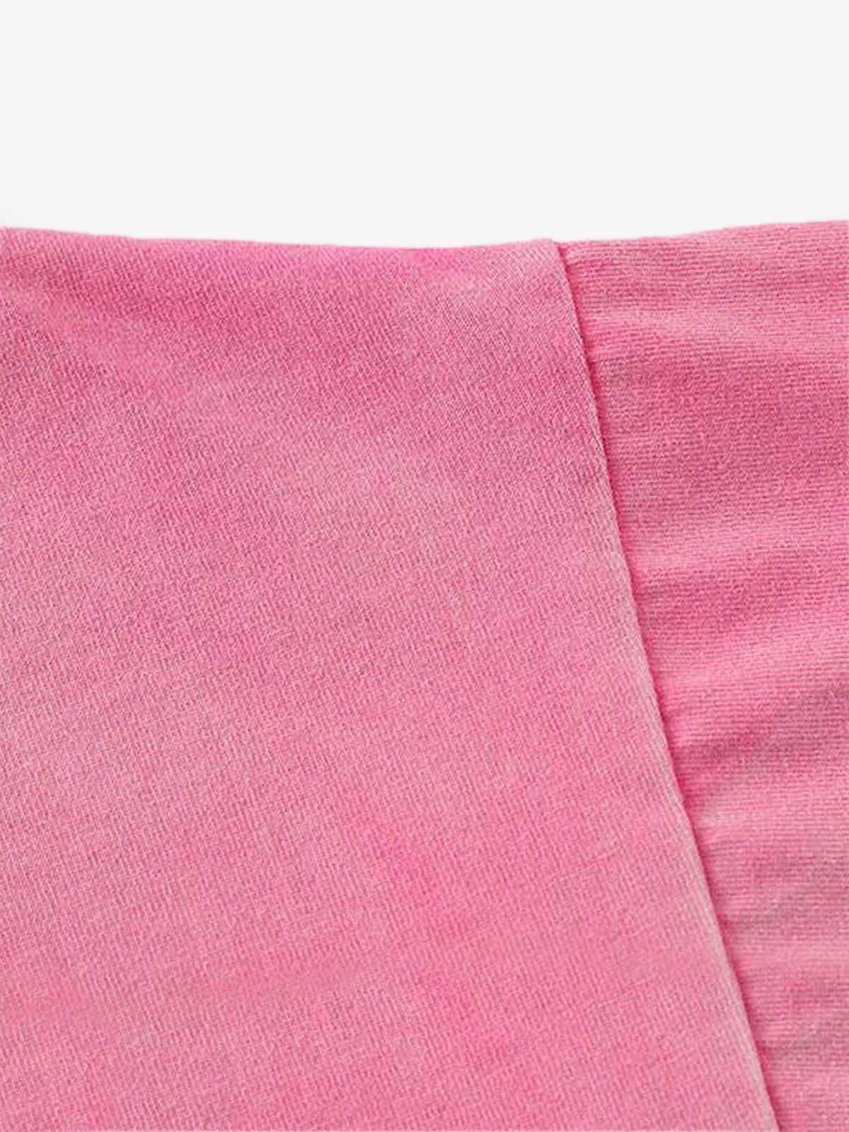 Thesupermade-Unisex Loose-fit Gradient Pink And Black Street Punk T-shirt With Gothic Pattern Print, Suitable For Street 