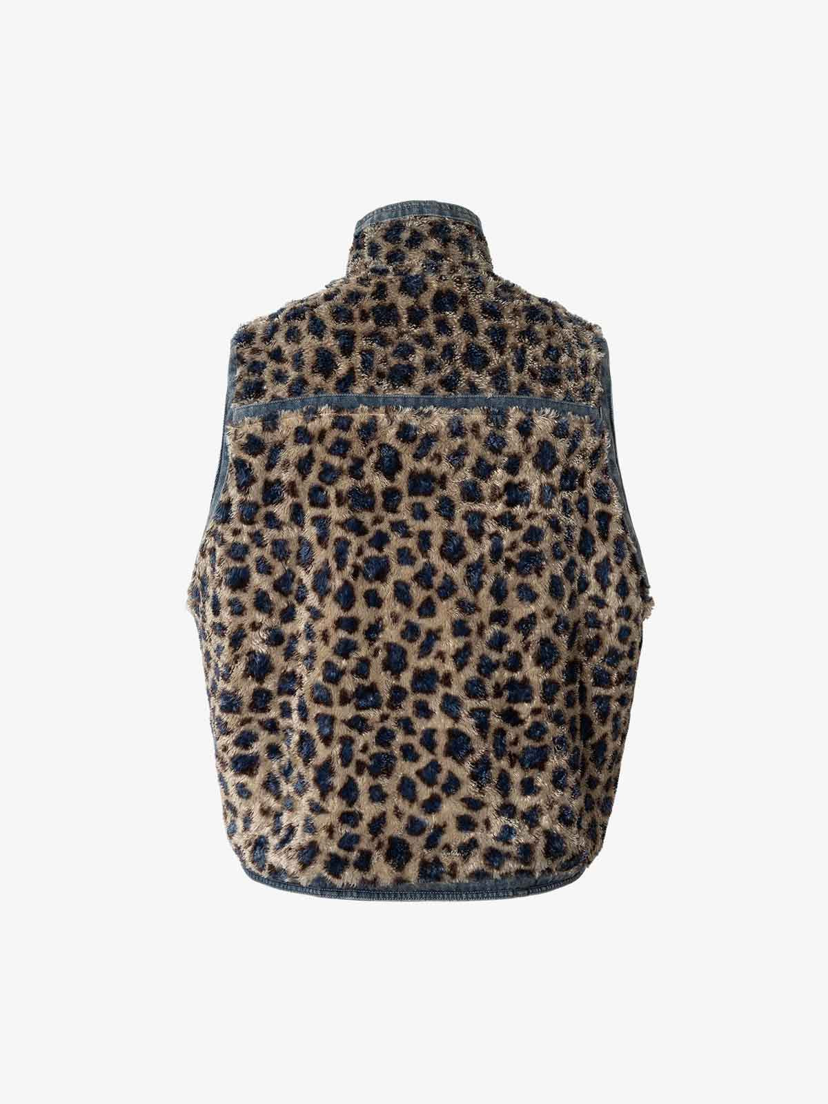 Warmth-Enhancing Faux Fur Collar Vest for Winter Outdoors 