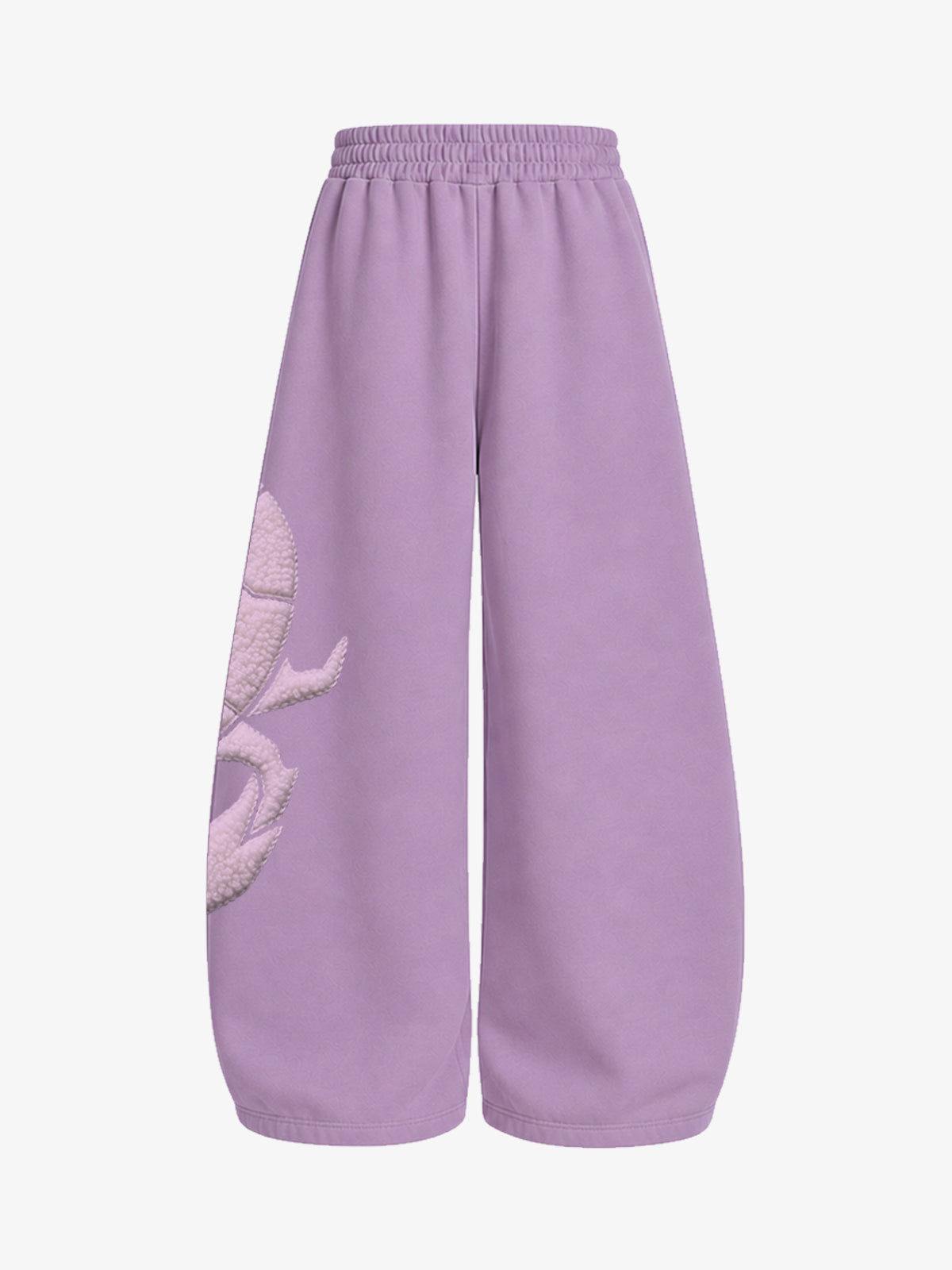 Cotton-Blend Terry Towel Embroidered Hoodie & Wide-Leg Sweatpants Set