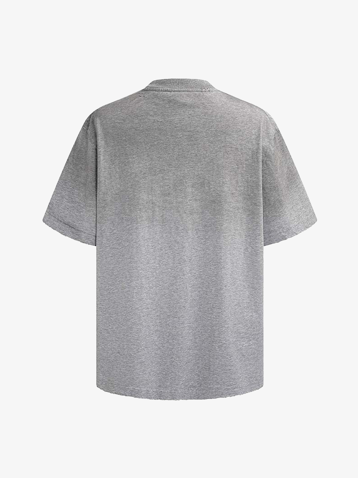 thesupermade-Unisex Loose Distressed Digital Wash Retro Street Print Short-Sleeve T-Shirt 