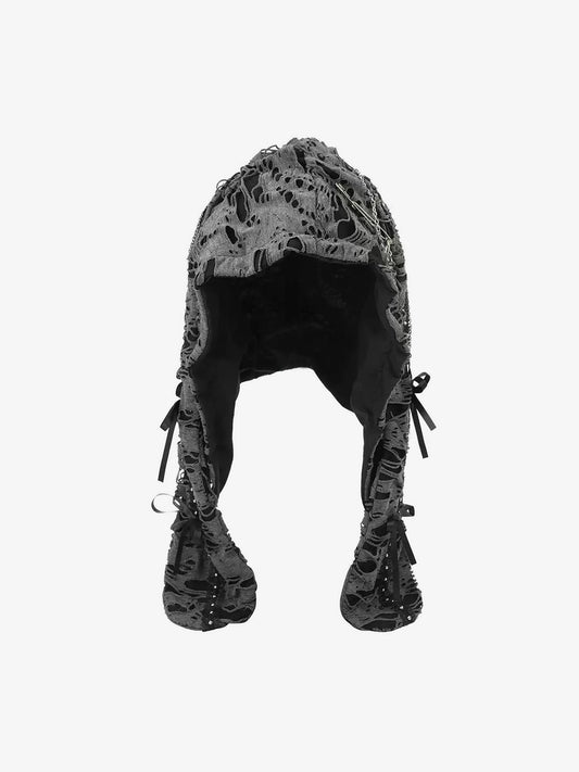 Elegant Lace Bonnet with Adjustable Ties for Versatile Styling 