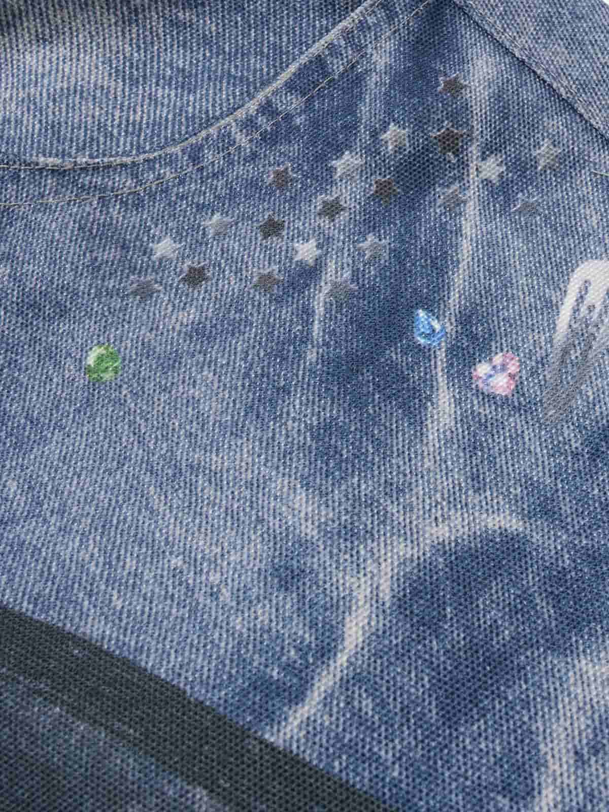 Retro Dachshund 3D Print Washed Distressed Jeans 