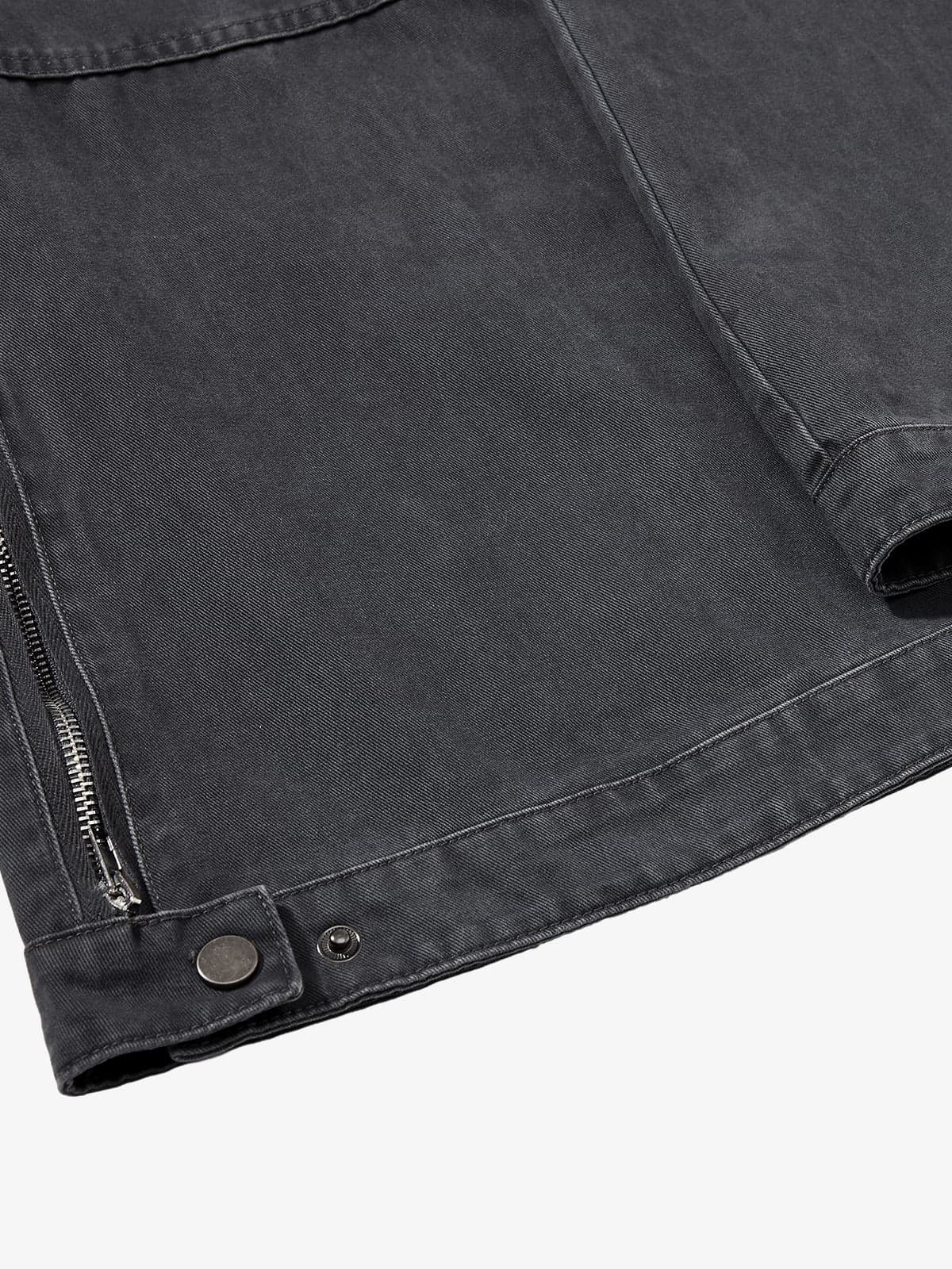 Vintage Washed Multi-Pocket Adjustable Strap Flare Cargo Pants 