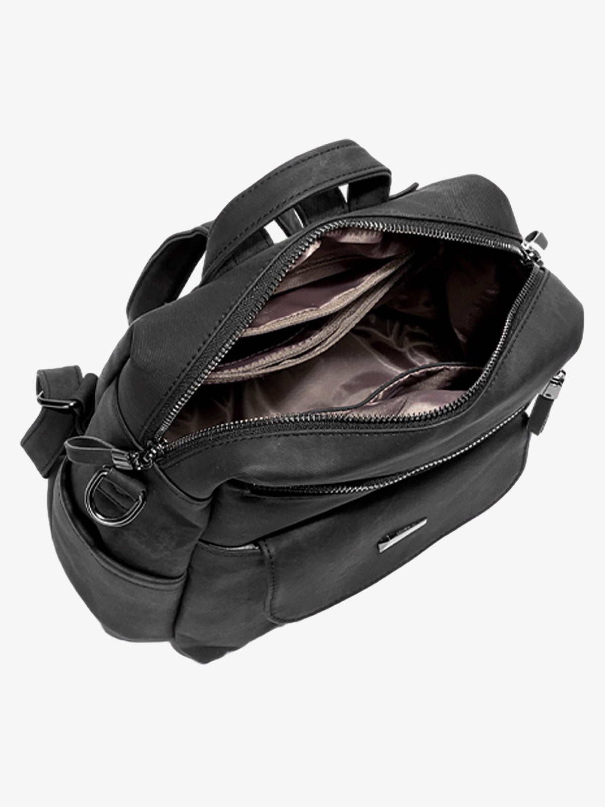 Suede Simple Dual-Use Large Capacity Backpack 