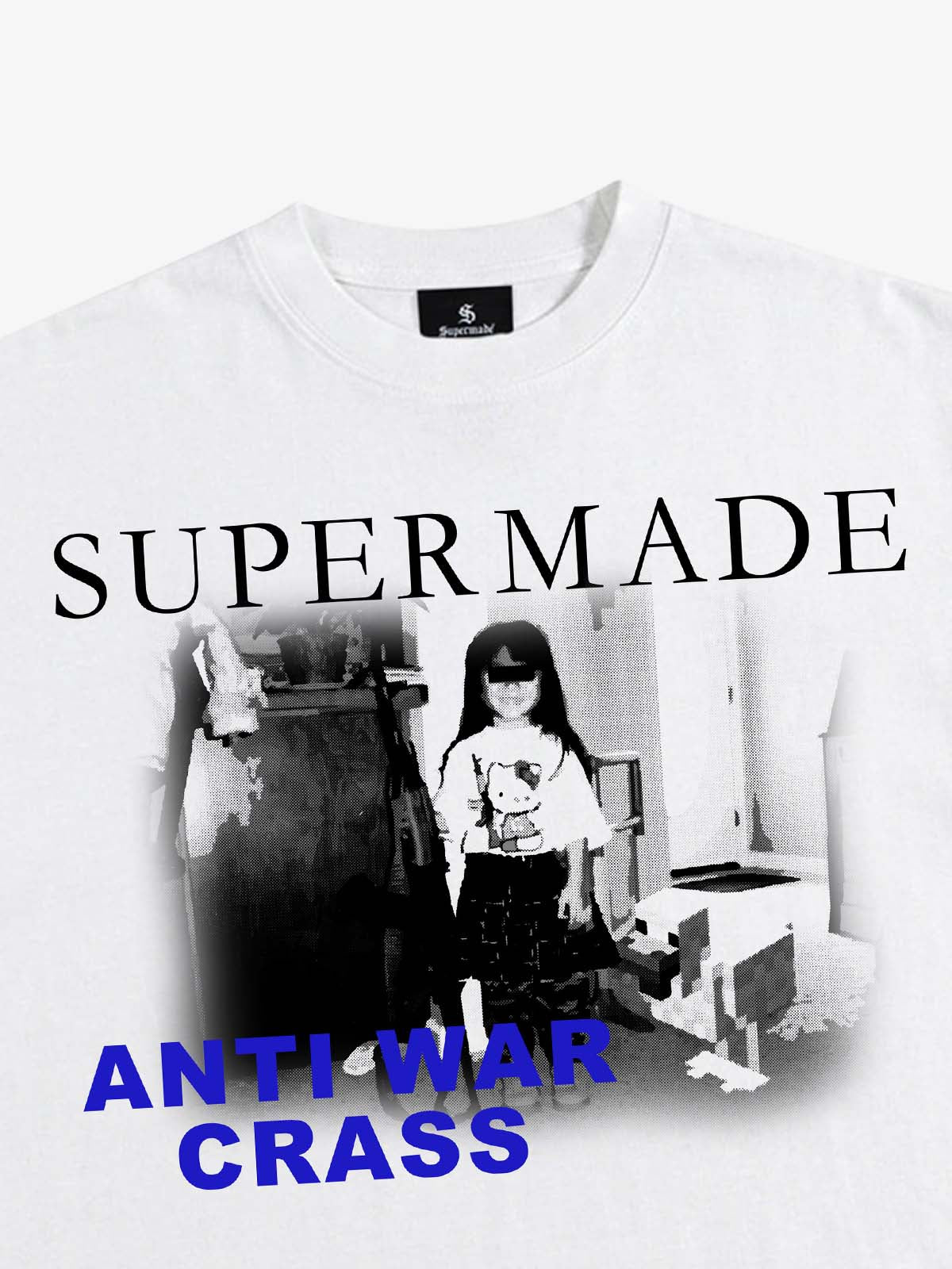 Anti-War Graphic Brushed Tee