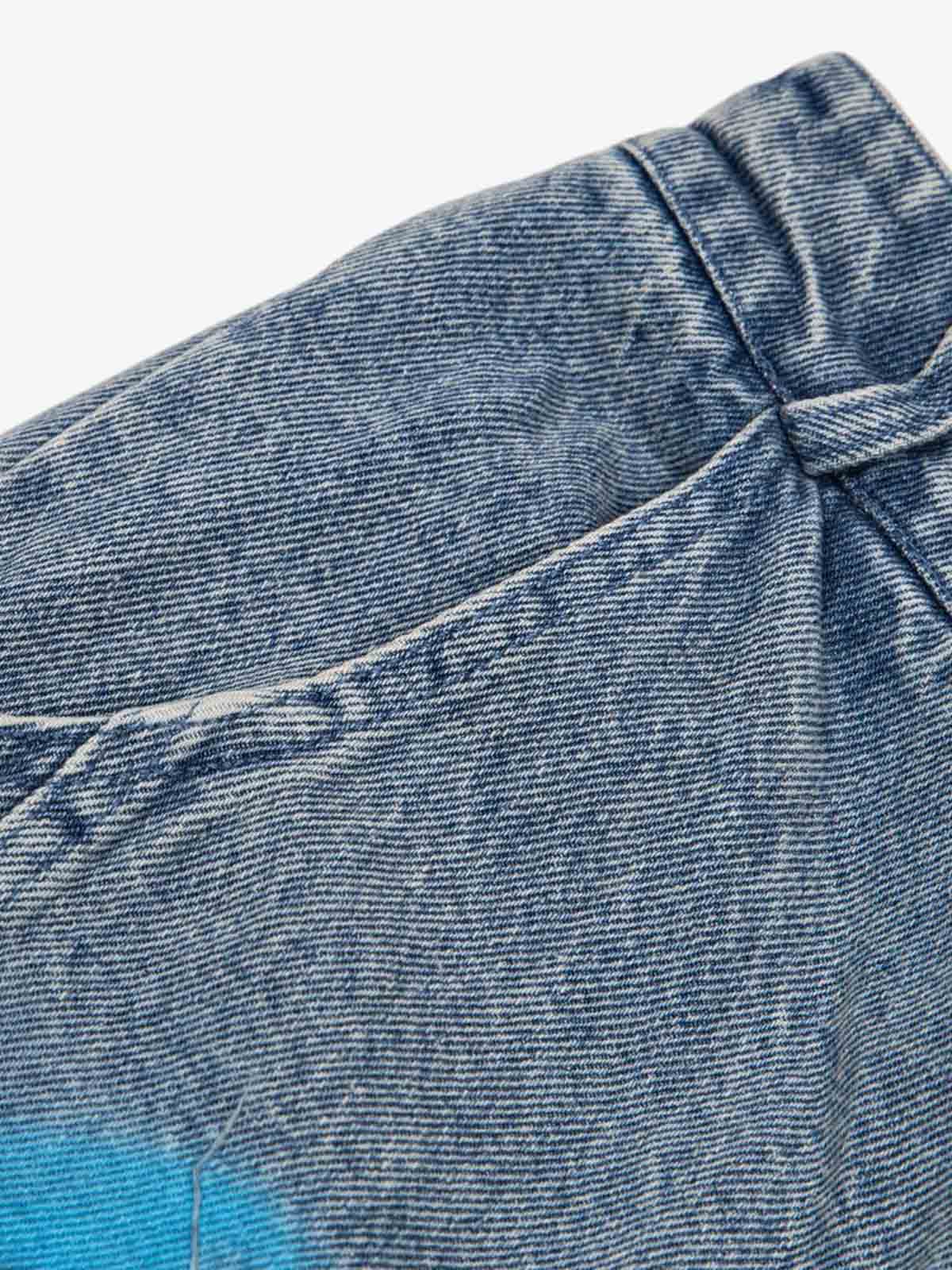 Hand-Painted Denim Jeans with Whimsical Designs for Women 