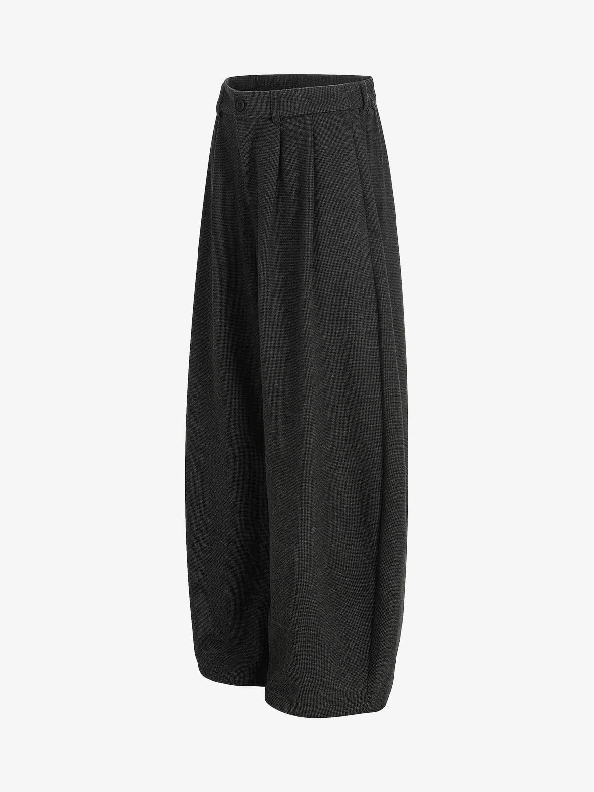 Casual Pleated Drape Stretch Barrel Pants 