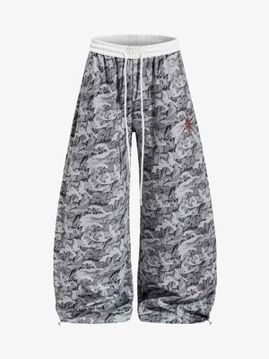 Camo Wide Leg Sweatpants 