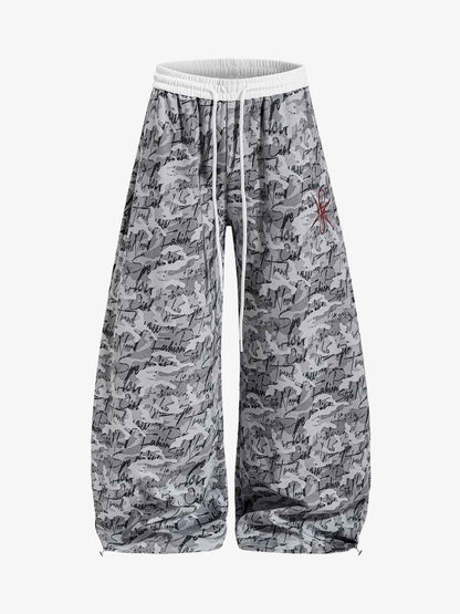 Camo Wide Leg Sweatpants 