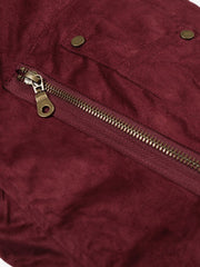 Stylish Burgundy Bomber Jacket for Men - Perfect for Casual and Outdoor Wear 