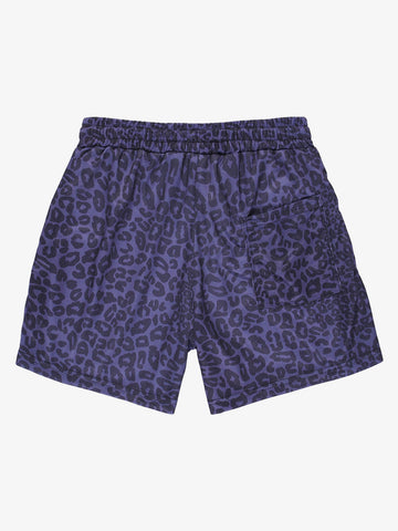 Short à cordon de serrage à motifs animaliers