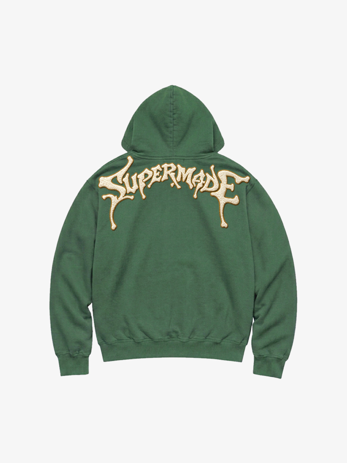 Skeleton Terry Embroidered Graphic Zip Hoodie