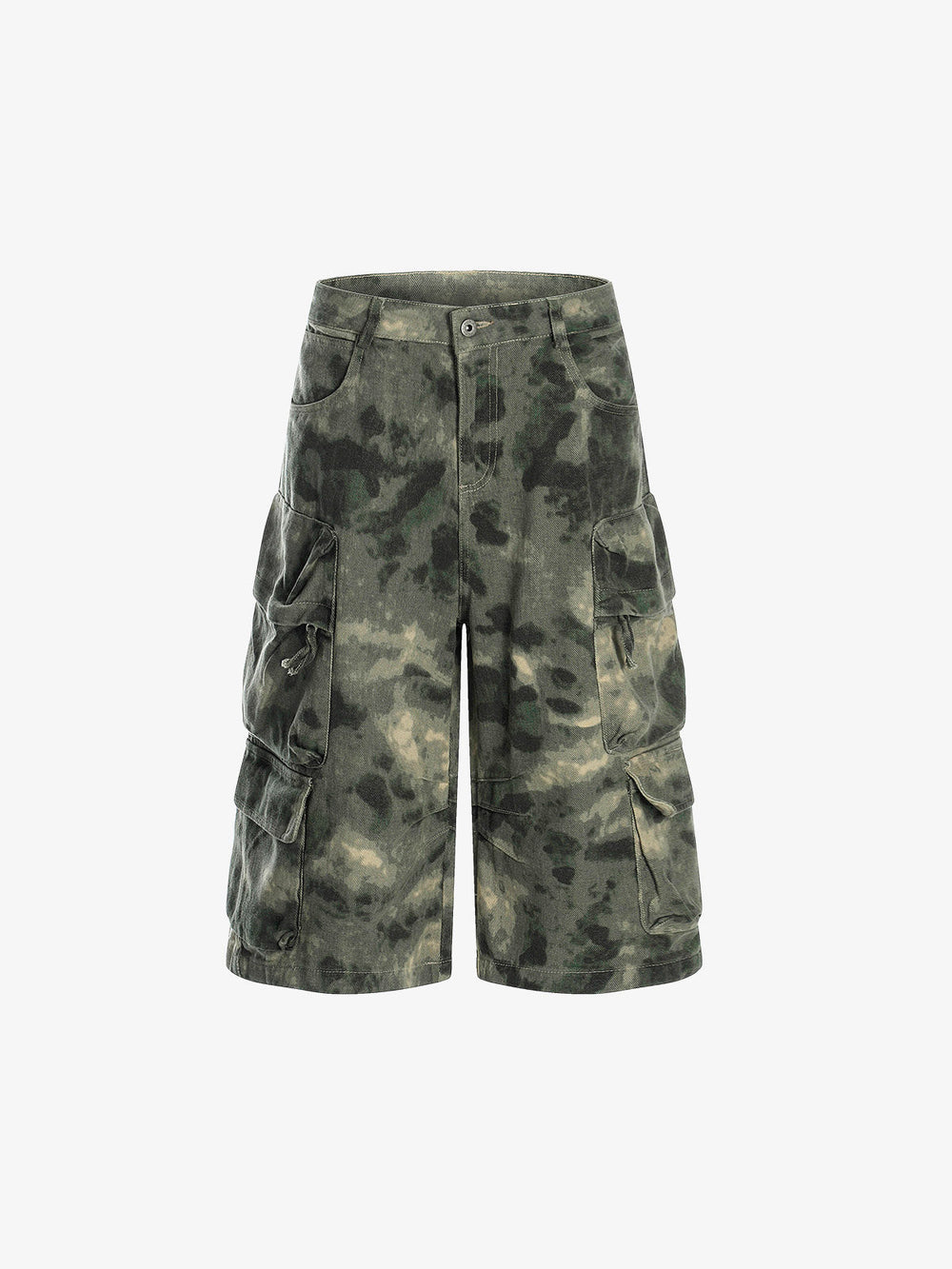 Camo-Print Baggy Cargo Jorts 
