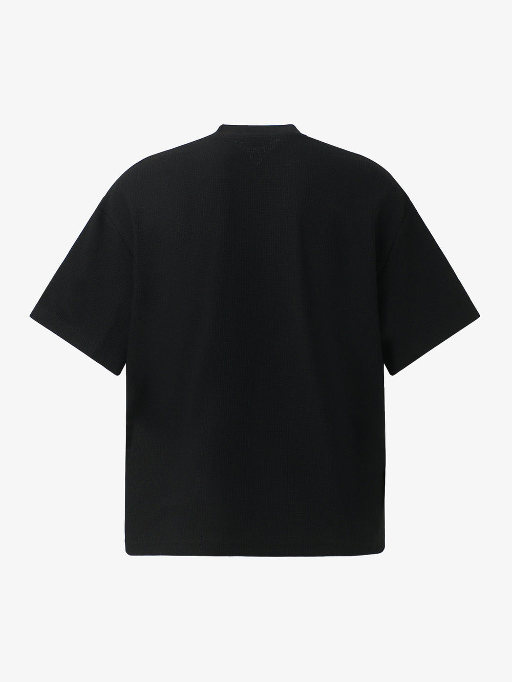 Waffle Knit Racing Checkered Flag Graphic T-Shirt 