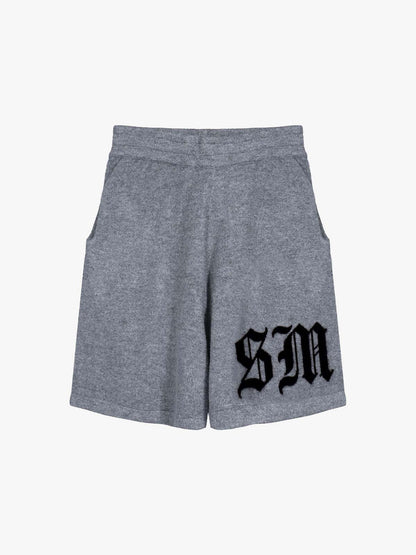 Gothic Chenille Oversized Street Shorts