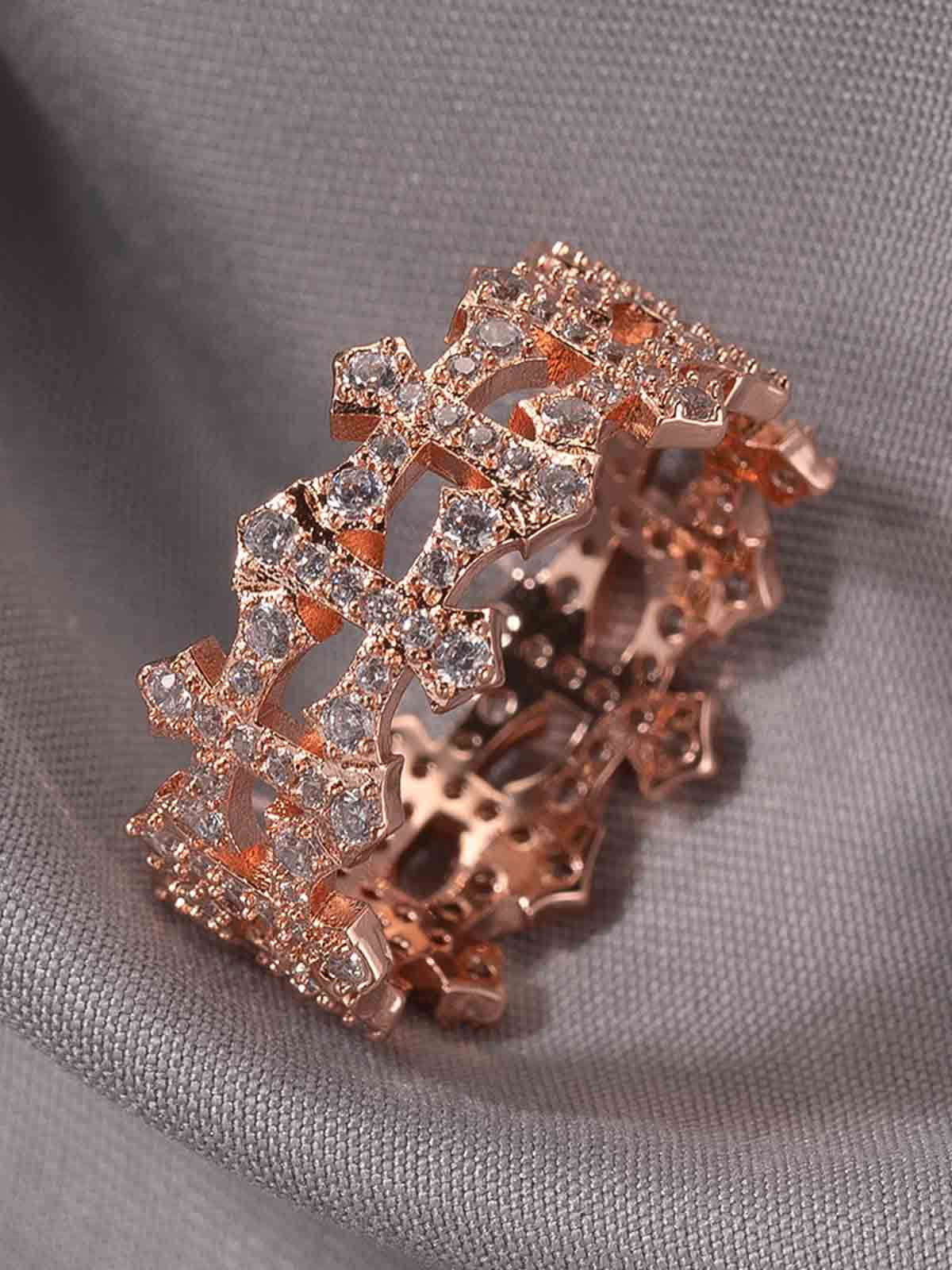 Hollow Cross Ring 