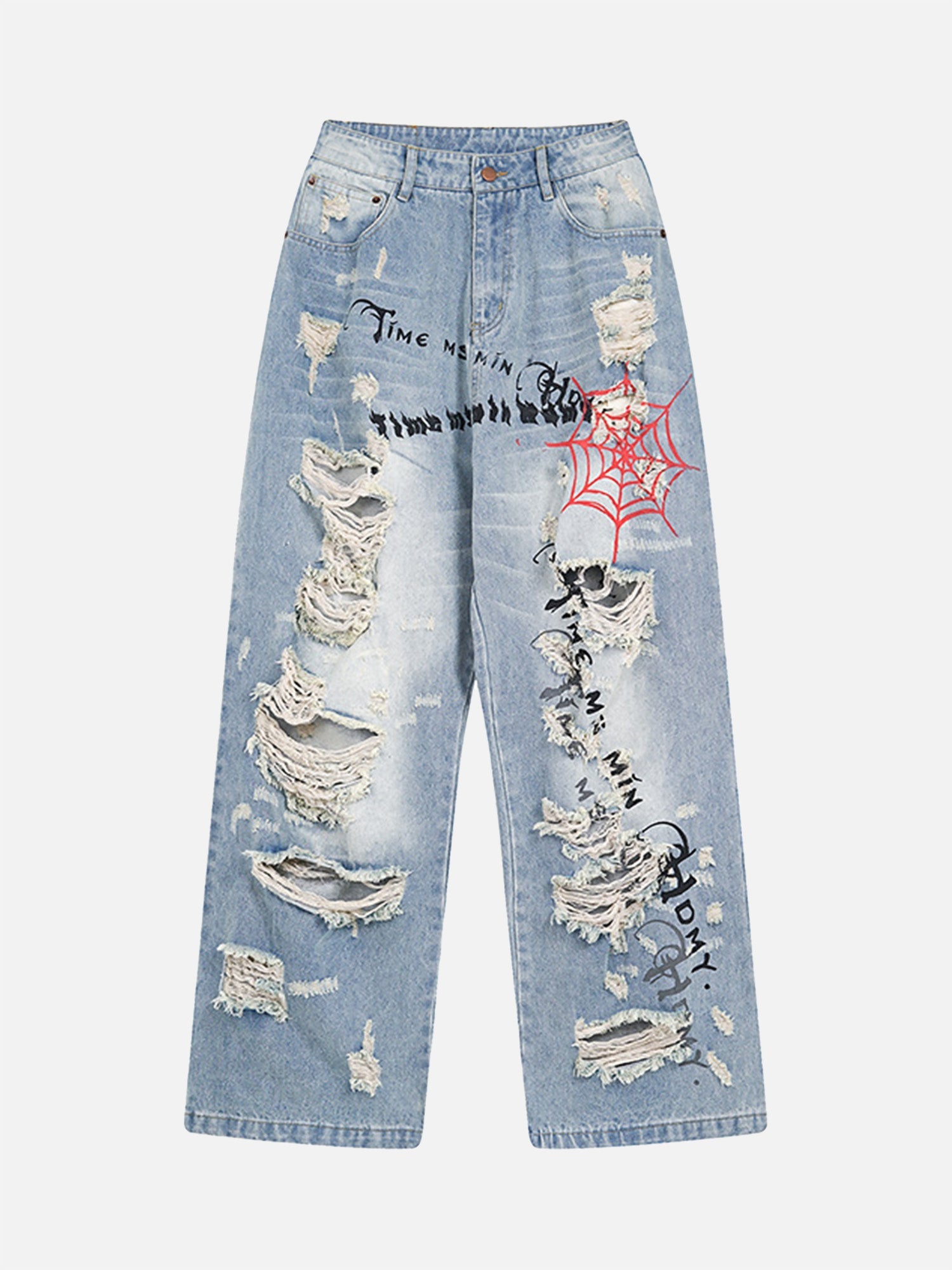 Beautiful And Trendy Personalized Cut Hand-printed Jeans