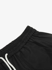 Striped Zip-Up Track Jacket and Wide-Leg Track Pants Set 