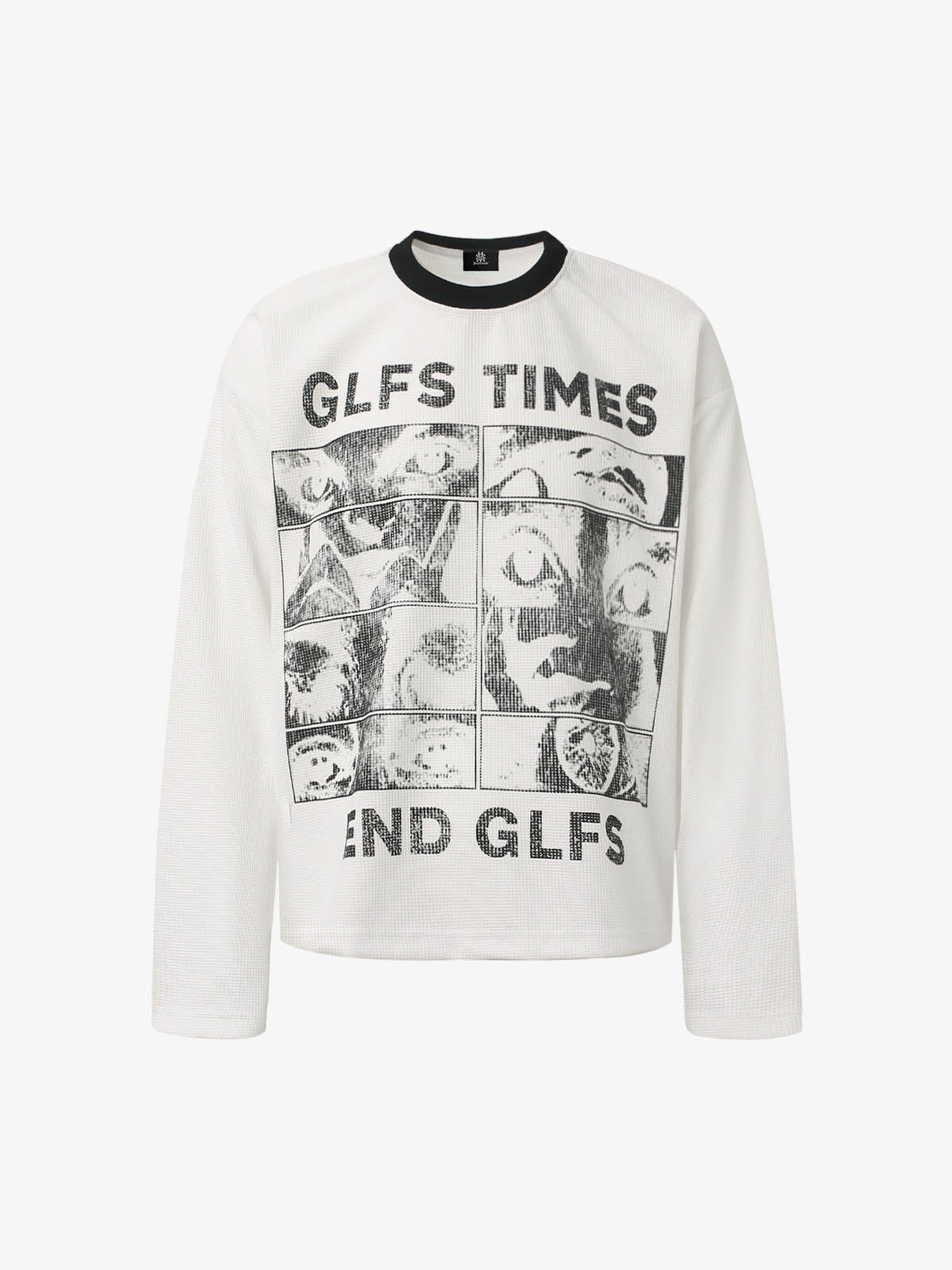 Graphic Print Long Sleeve Thermal Top for Casual Wear 