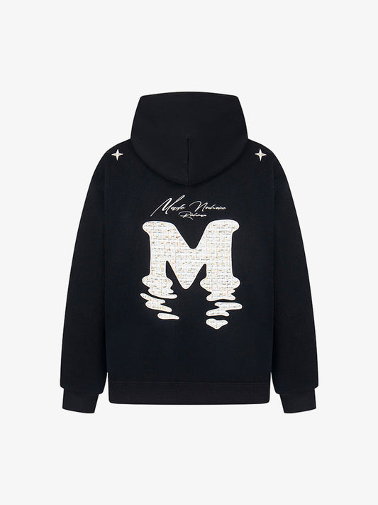 Stylish Hooded Sweatshirt with Embellished Lettering for Men and Women - Perfect for Casual Wear 