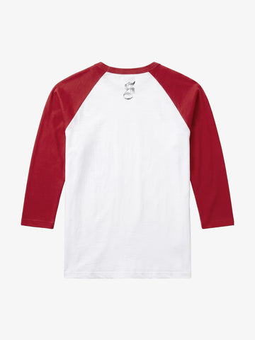 Musical Note Rhinestone Graphic 5/8 Raglan Sleeve Top