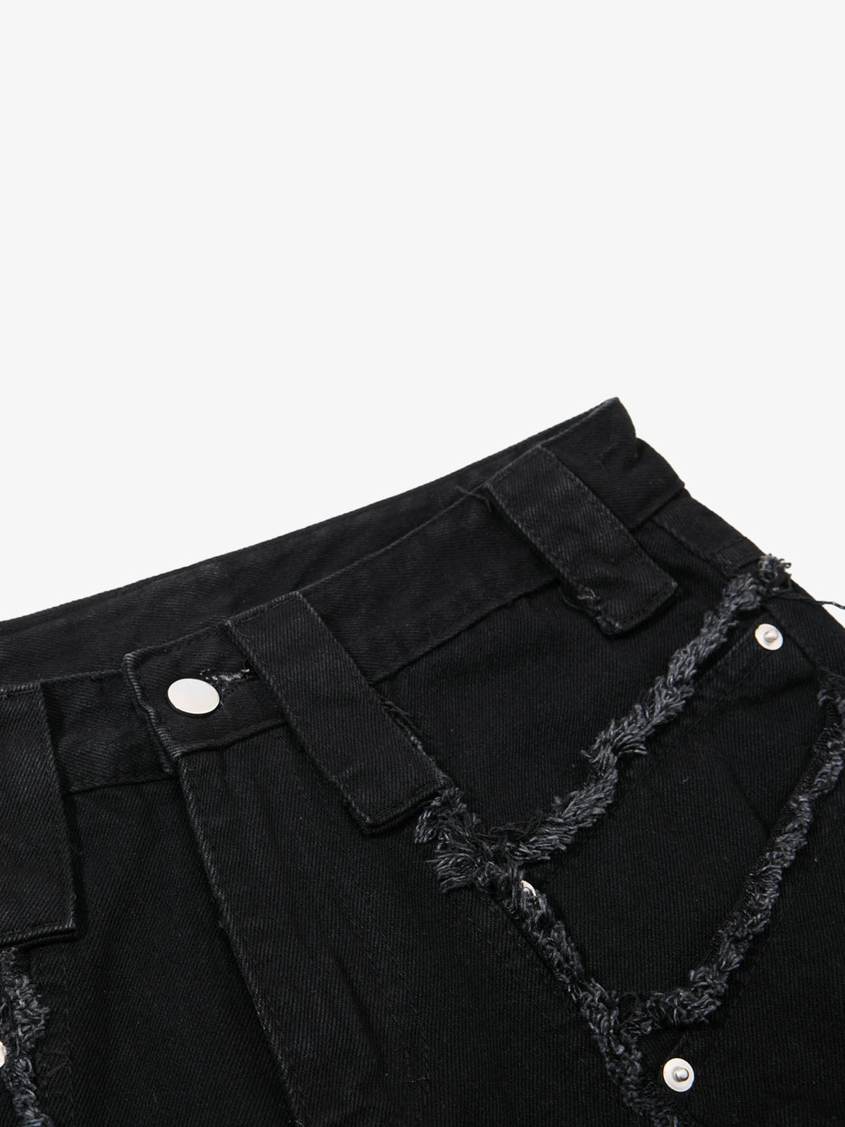 Metal Multi-Zip Heavy-Duty Jeans