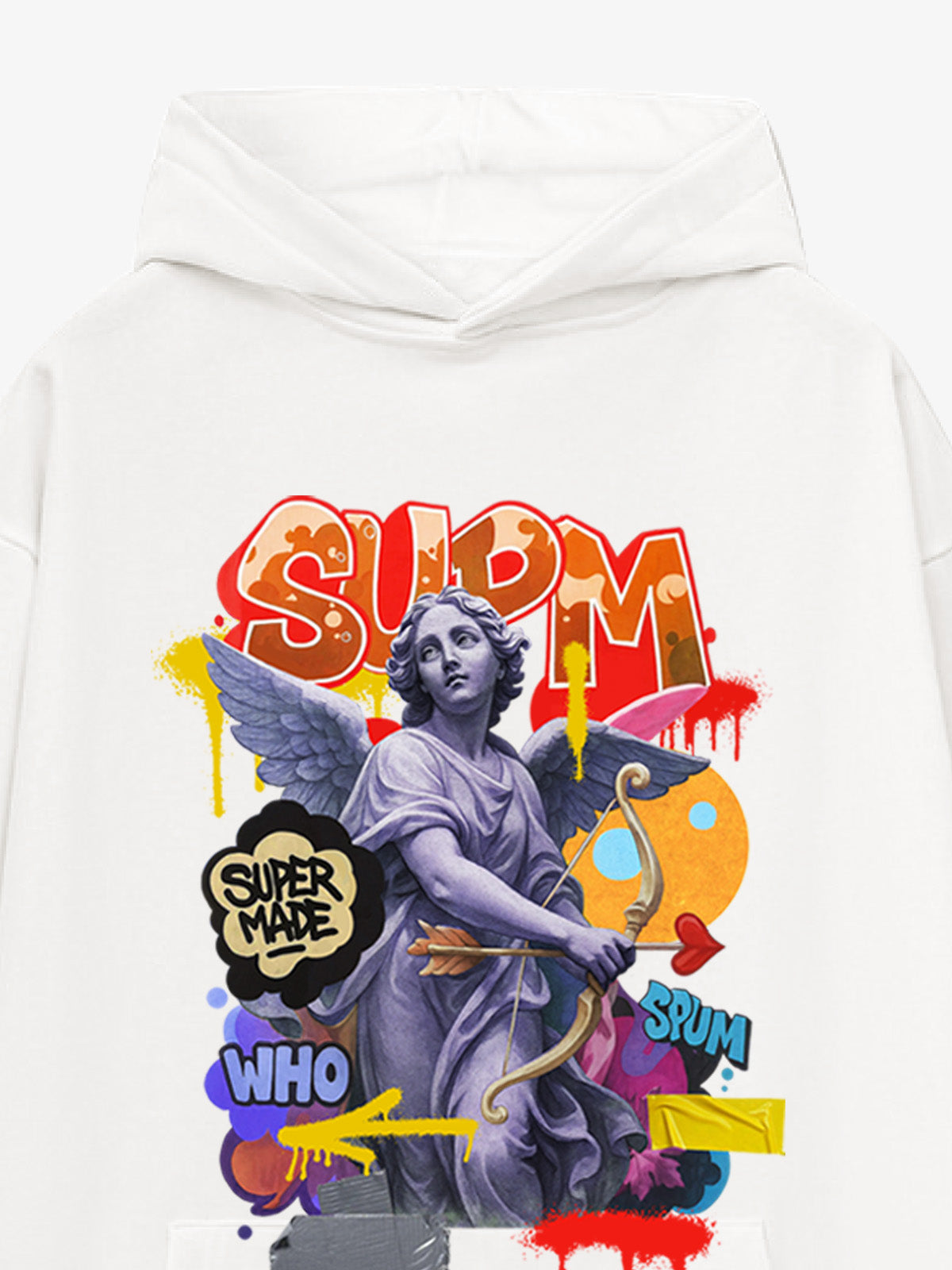 Supermade Cupid Statue Hooded Sweatshirt 