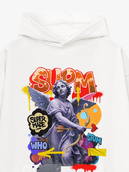 Supermade Cupid Statue Hooded Sweatshirt 