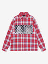 Floral Letter Embroidered Long Sleeve Shirt