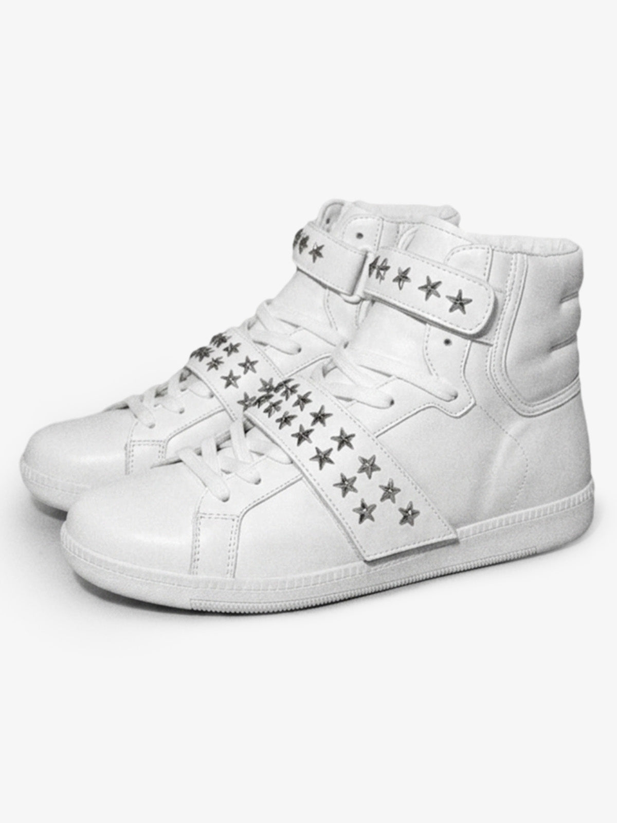Star Studded Metal High-Top Sneakers