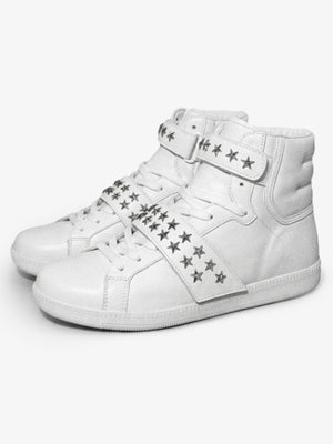 Star Studded Metal High-Top Sneakers