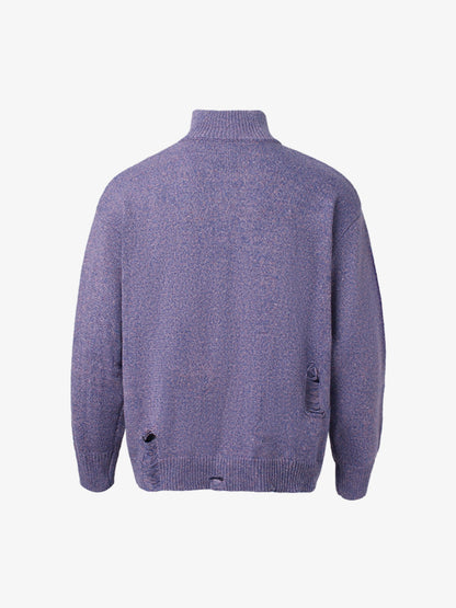 Cable Knit Zip-Up Sweater Jacket for Men - Perfect for Casual and Outdoor Wear 