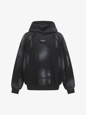 Trendy Tie-Dye Hoodie with Unique Distressed Design for Casual Wear 