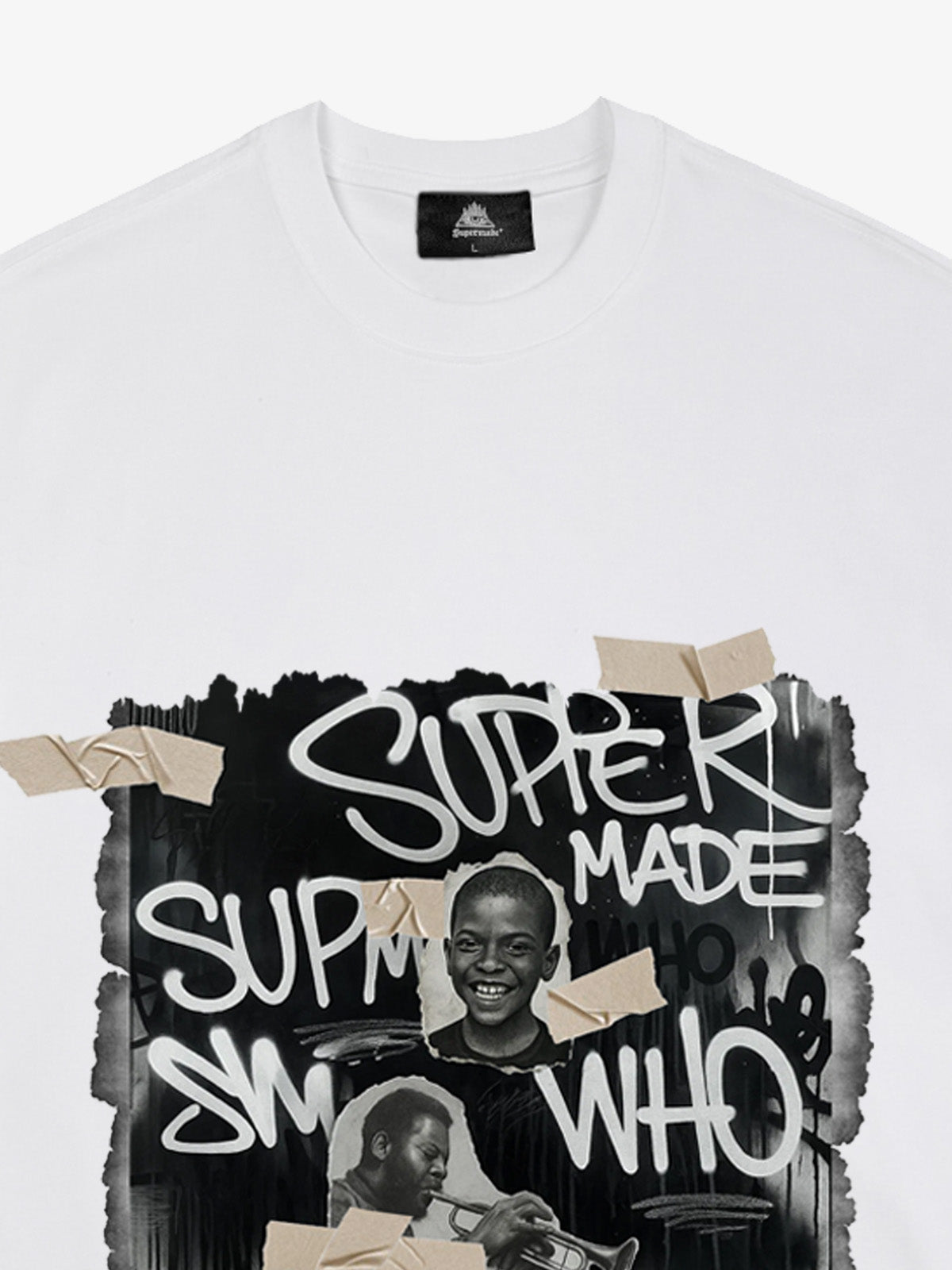 Supermade Street Retro Character Collage T-shirt 