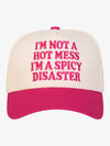 Cappellino da baseball CottFunny con slogan ricamato a contrasto