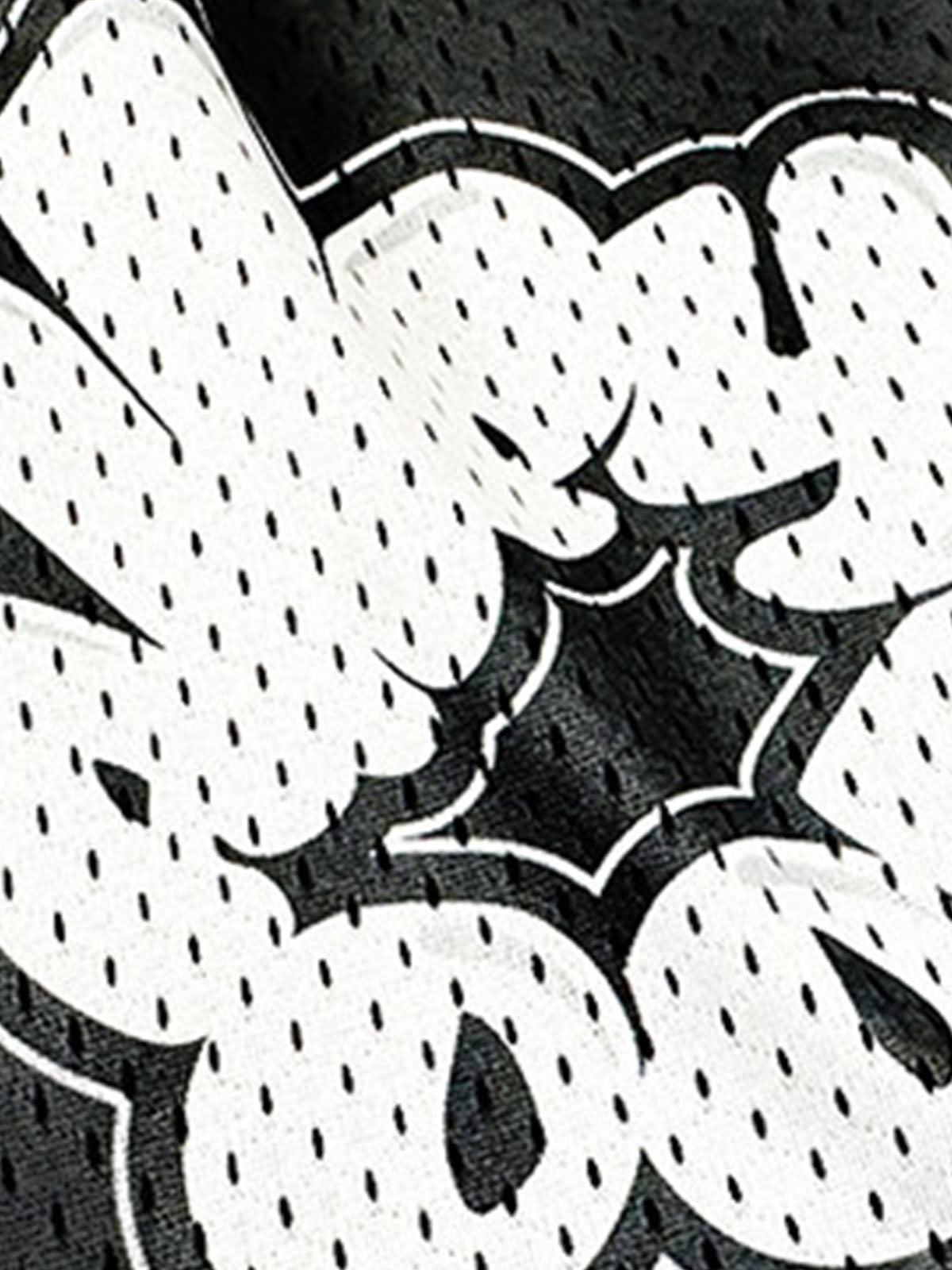 Abstract Letter Graphic Athletic Shorts 