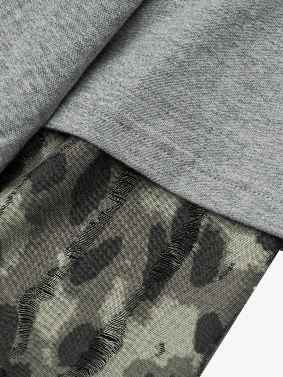 Camo Layered Long Sleeve Tee