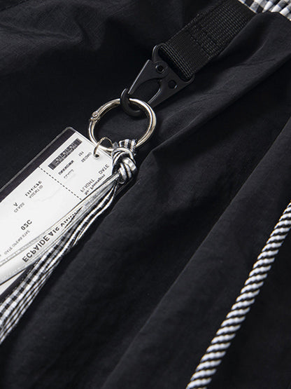 Double Waist Drawstring Baggy Cargo Pants 