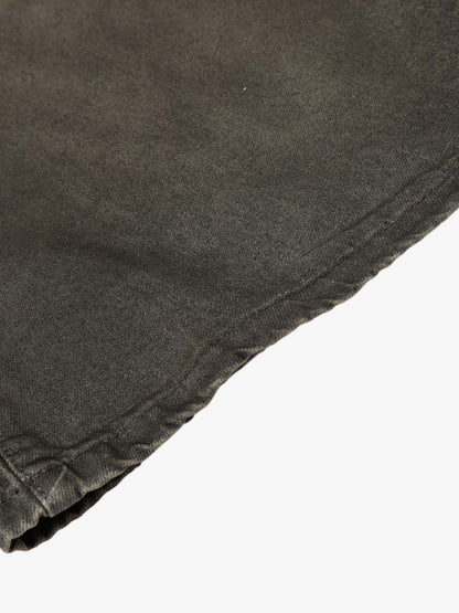 Wide Leg High Waist Cropped Pants with Gradient Wash Finish 