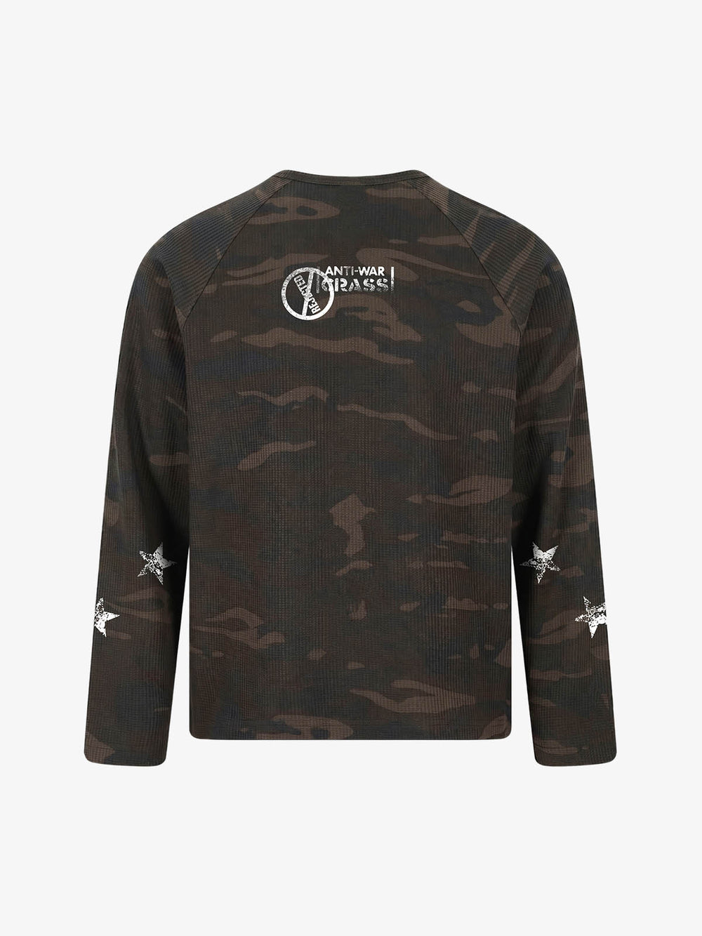 Cross Star Camo Waffle Raglan Long Sleeve Tee