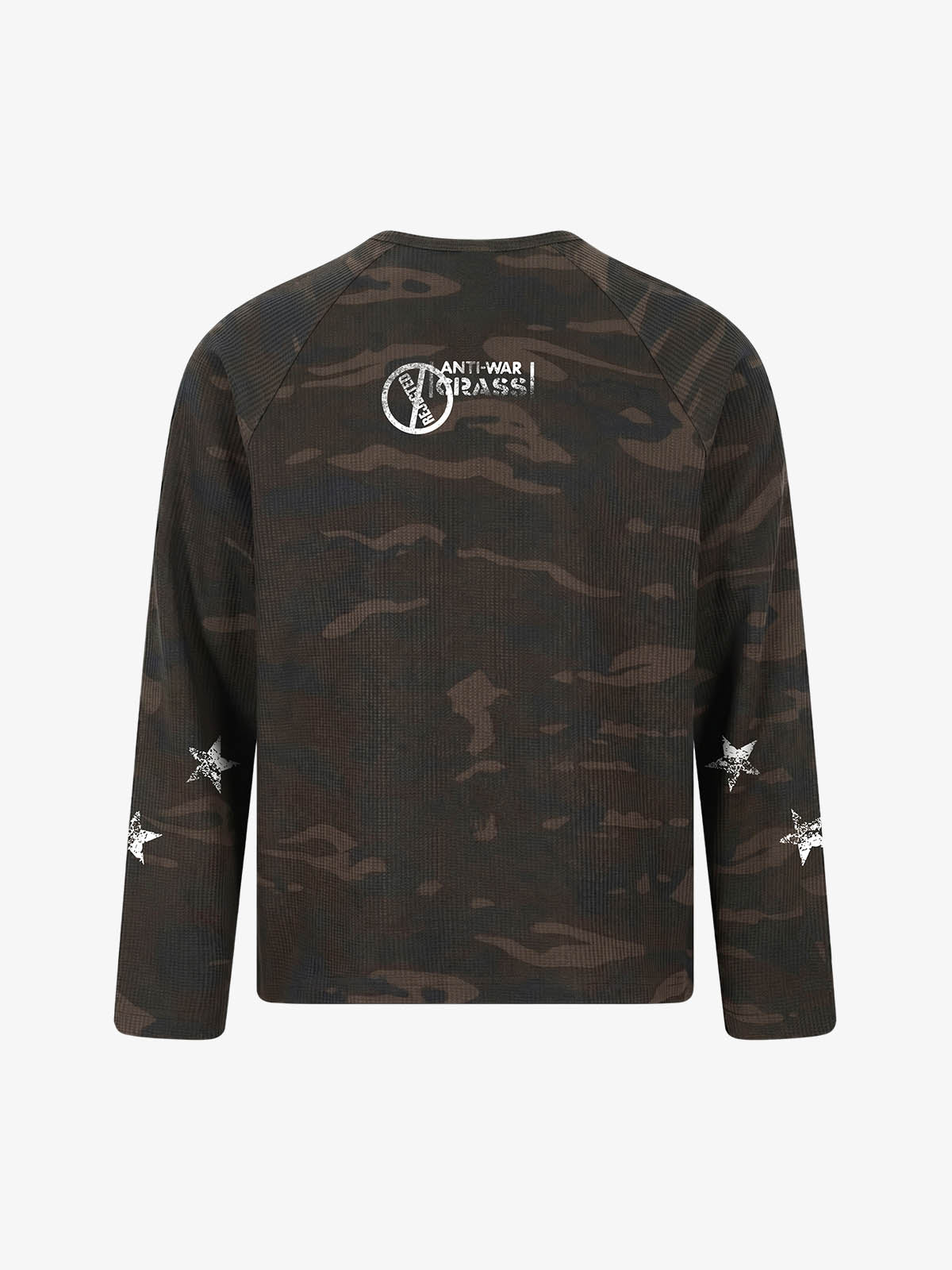 Cross Star Camo Waffle Raglan Long Sleeve Tee